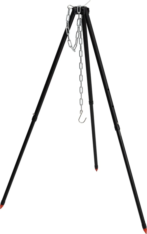 C.A.O. – Adjustable Tripod for Campfire Anodised Aluminium/Chrome – Length 58 cm (Folded) – Width 9 cm (Folded) – Height 8.5 cm (Folded) - Image 1