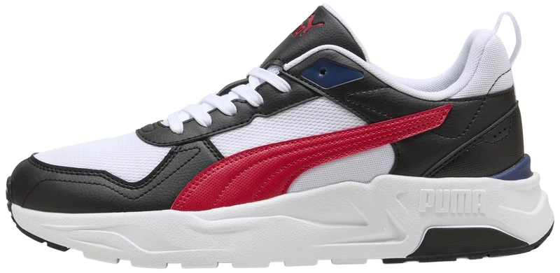 PUMA Unisex Trinity 2 LT Sneaker, White-for All TIME RED Black-Blue Jewel, 12 UK