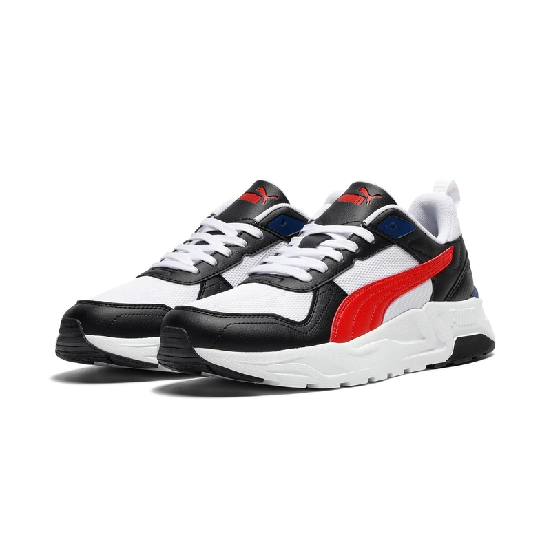 PUMA Unisex Trinity 2 LT Sneaker, White-for All TIME RED Black-Blue Jewel, 8.5 UK - Image 1