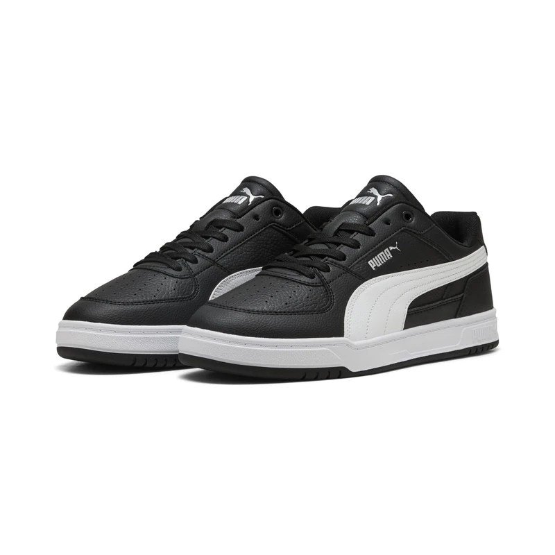 PUMA Unisex CAVEN III Sneaker, Black White Silver, 3.5 UK