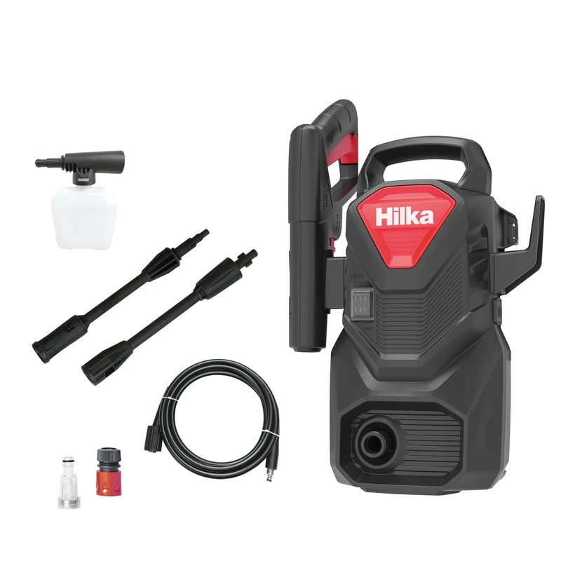 Hilka 91051200 1200W Pressure Washer with Foam Bottle