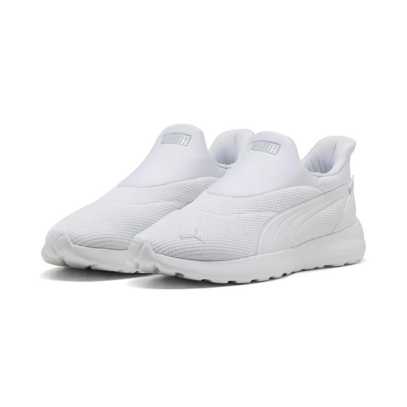 PUMA Unisex SOFTRIDE Cosmic SLIPTECH Sneaker, White White-Cool Light Gray, 12 UK