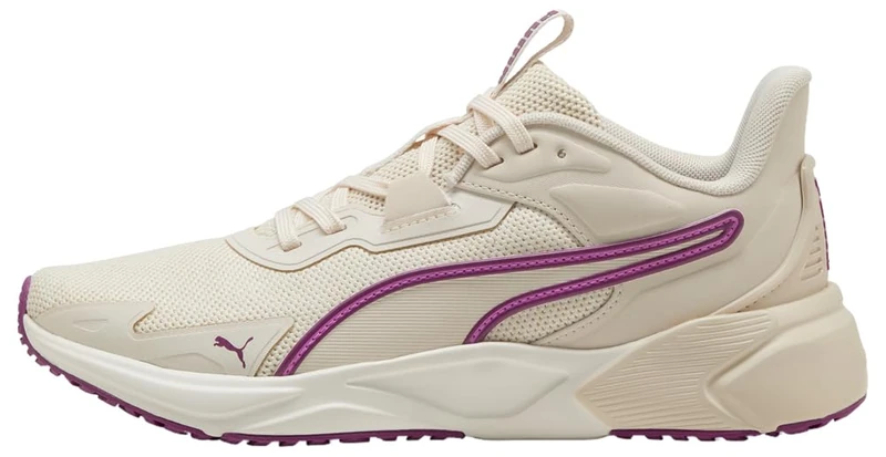 PUMA Unisex Disperse XT 4 Knit Cross Trainer, Alpine Snow-Electric Orchid-Plum Wine, 7.5 UK