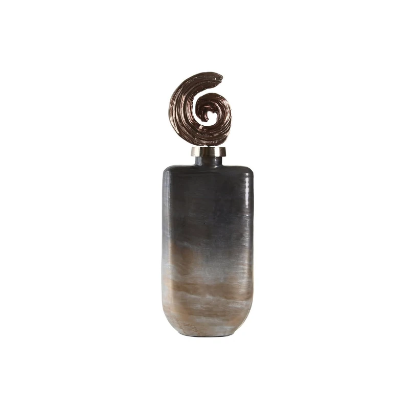 VASE Glass Aluminium 17X9X47 Multicolor - Image 1