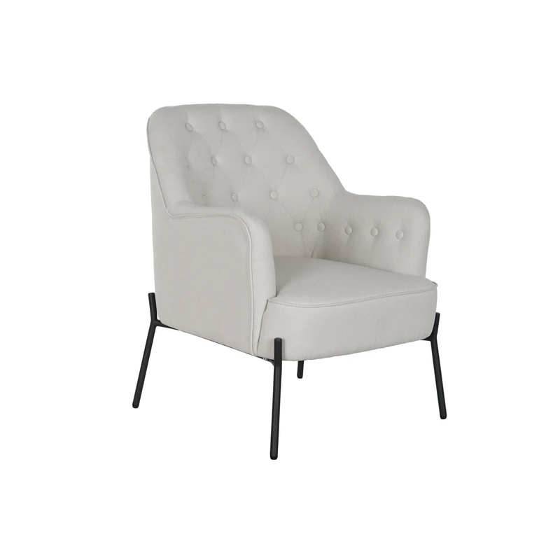 CHAIR POLYESTER METAL 65X73X79,5 BEIGE