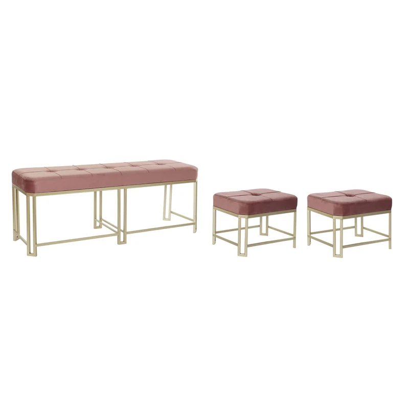AlexandreHouse DESFOOTWEAR SET 3 VELVET METAL 120X40X46