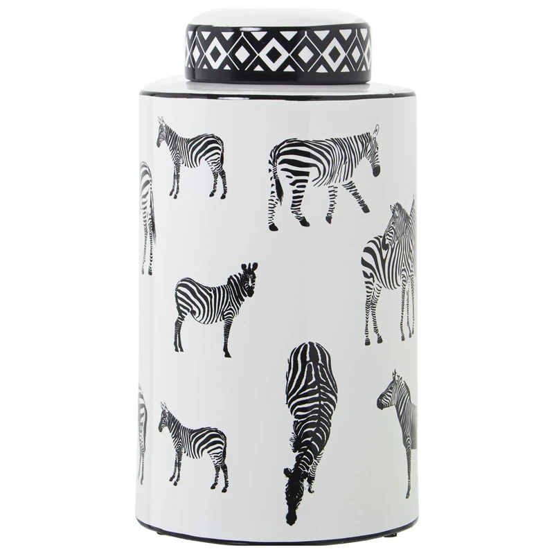 Ceramic Tibor Zebras - Image 1