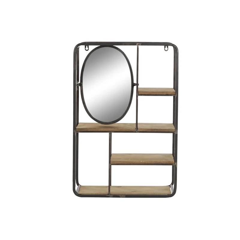 Shelf Metal MDF 39,5X13,2X60,3 Light Brown
