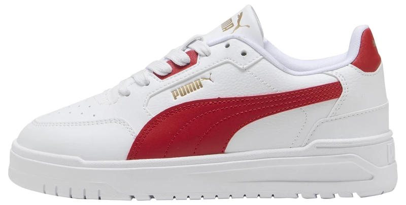 PUMA Shuffle Downtown LO JR Sneaker, White-Candy Apple Gold, 6 UK - Image 1