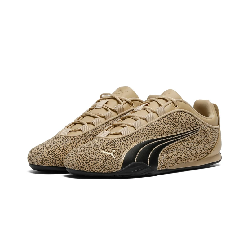 PUMA Women's Catch Soleil Topcat Trainers, Toasted Almond-PUMA Black-PUMA Gold, 4.5 UK