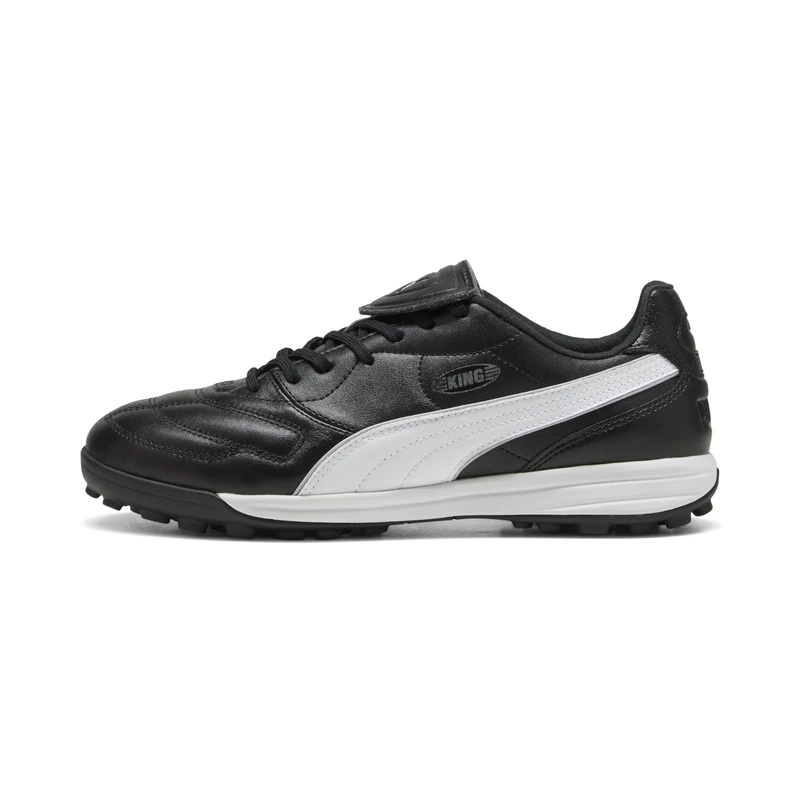 PUMA Unisex King LIGA Turf Football Boots, PUMA Black-PUMA Silver-PUMA White, 11 UK