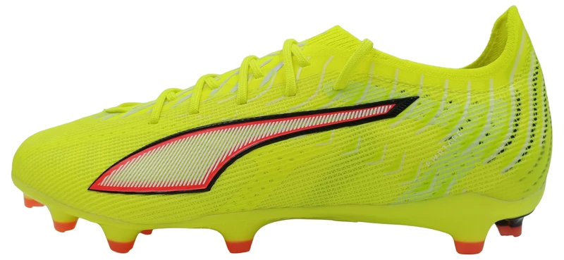 PUMA Unisex Ultra 6 PRO Firm Ground/Artifical Ground Football Boots, Yellow Alert-PUMA Black-Glowing Red-Lime Squeeze, 7.5 UK