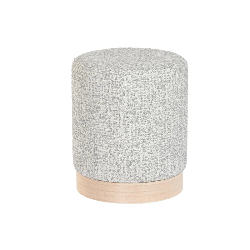 AlexandreHouse Footrest Polyester 32X32X38 LIGHT GREY - Image 1