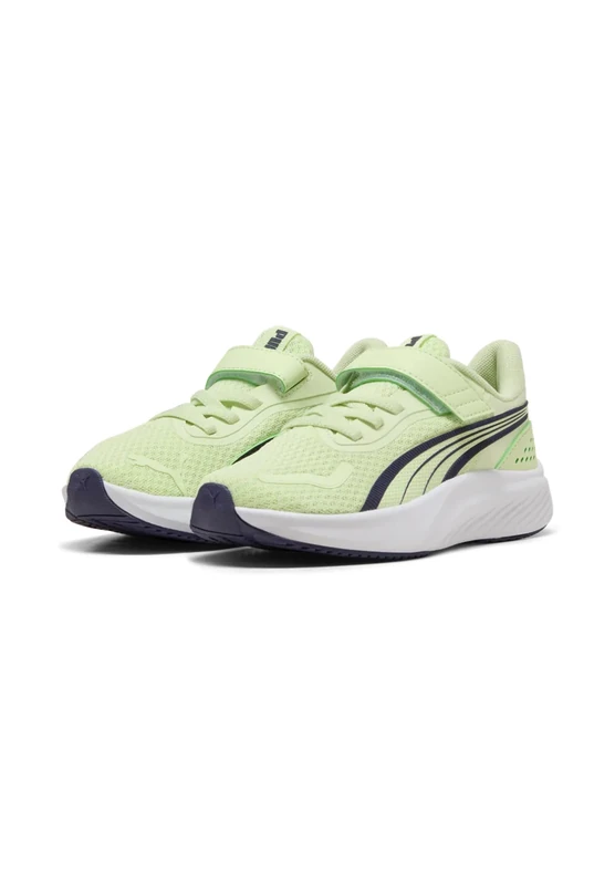 PUMA Pounce LITE AC+ PS Sneaker, Apple Spritz-Shadow Gray White, 12.5 UK Child