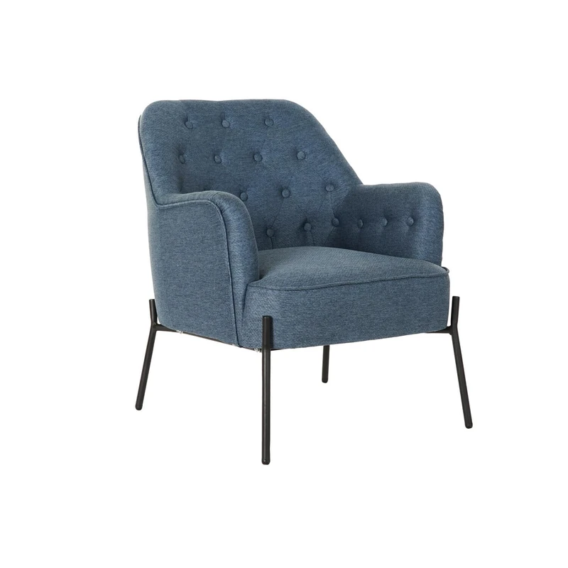 CHAIR POLYESTER METAL 65X73X79,5 BLUE