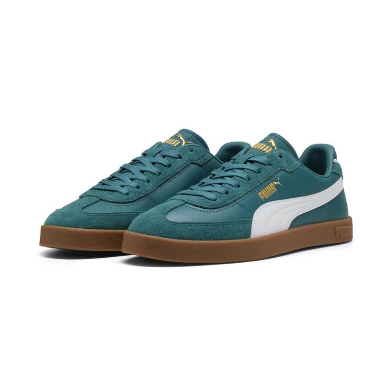 PUMA Unisex Club II Era Trainers, Emerald Ice-PUMA White, 11 UK