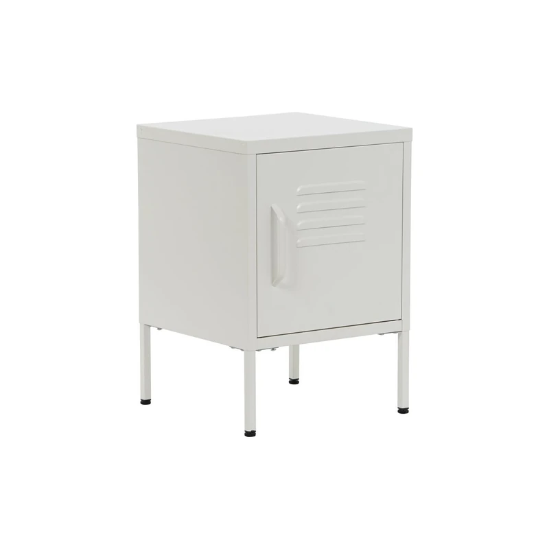 AlexandreHouse NIGHT TABLE METAL 35X35X51 WHITE TAQUILLA
