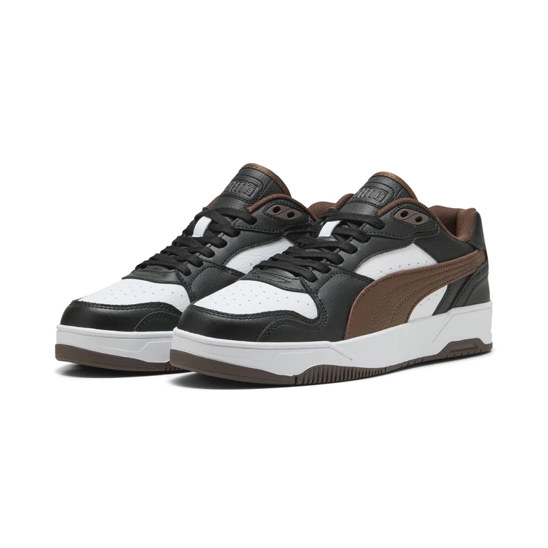 PUMA Unisex RBD Break Low Sneaker, Black-Chestnut Brown White, 8.5 UK