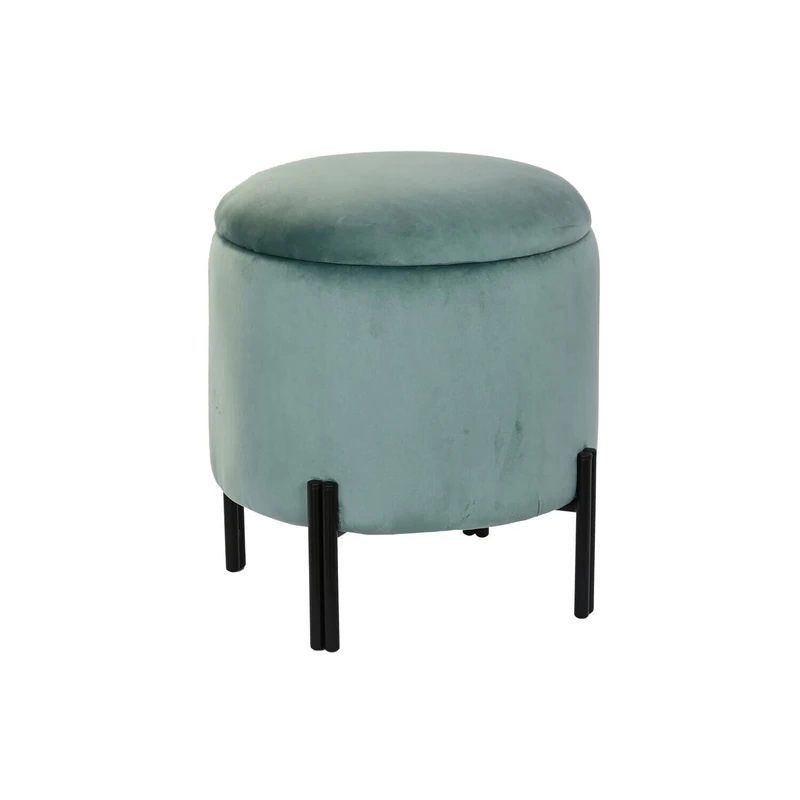AlexandreHouse FOOTREST POLYESTER METAL 44X44X42 COVER - Image 1