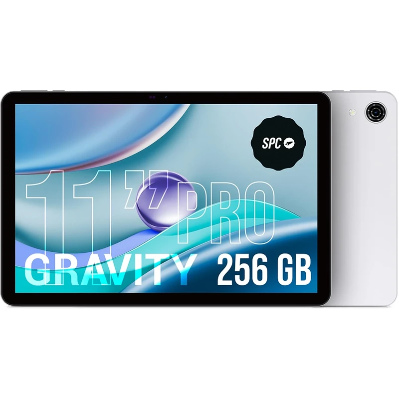 SPC Gravity Pro - 11" Tablet with a Matte View anti-glare FHD screen | 256GB expandable, 6GB RAM | 4G Connection, Octa-Core and Android 14 | 18W Fast Charging | Lunar Mist Colour