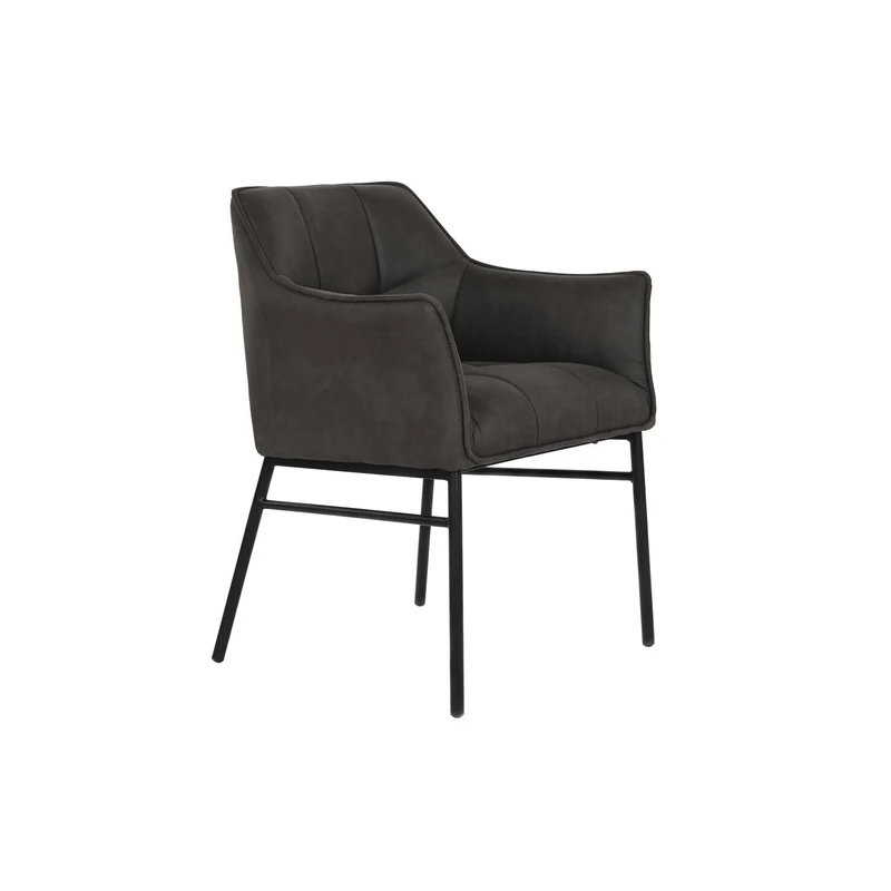 AlexandreHouse MICROFIBER METAL CHAIR 60X60X84 SIMIL LEATHER