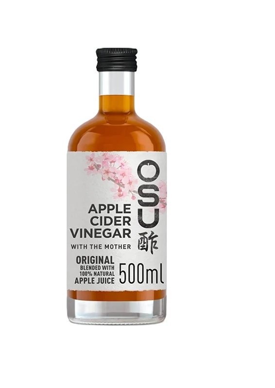 OSU Apple Cider Vinegar with the Mother & Apple Juice, Vegan Friendly & Gluten Free, 6 x500ml Bottles