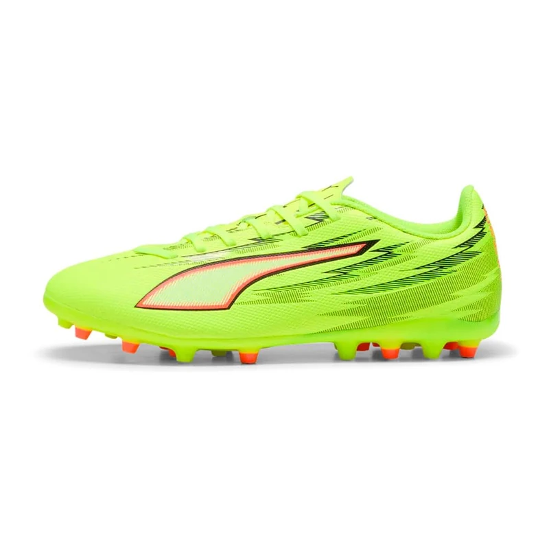 PUMA Unisex Ultra 6 Play Multi-Ground Football Boots, Yellow Alert-PUMA Black-Glowing Red-Lime Squeeze, 10.5 UK
