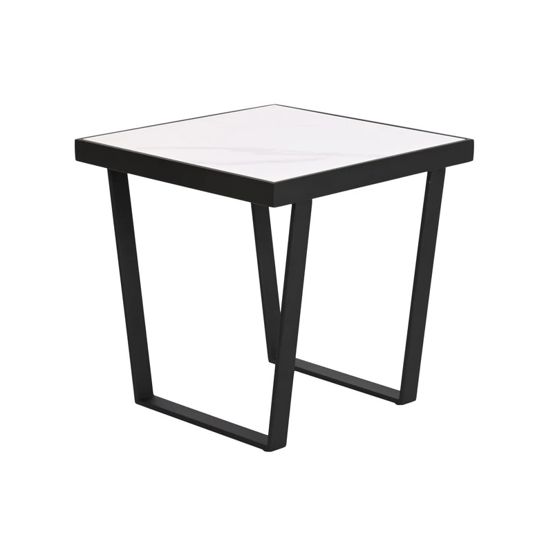 AlexandreHouse SIDE TABLE METAL CERAMIC 50X50X50 10,15 - Image 1