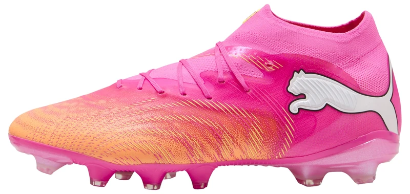 PUMA Unisex Future 9 PRO Firm Ground/Artifical Ground Football Boots, Poison Pink-Sun Stream-Bright Aqua-PUMA White, 10.5 UK