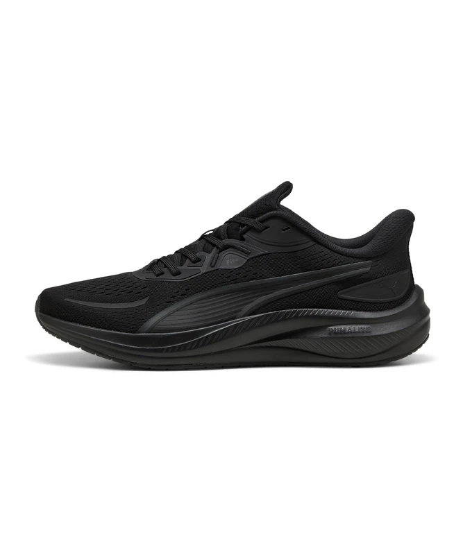 PUMA Unisex Skyrocket LITE 2 Road Running Shoe, Black-Matte Silver, 13 UK