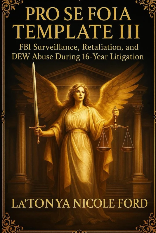 Pro Se FOIA Template III: FBI Surveillance, Retaliation, and DEW Abuse During 16-Year Litigation: Includes Real FOIA Filing, Legal Citations, and Templates to Help Pro Se Litigants Request Records