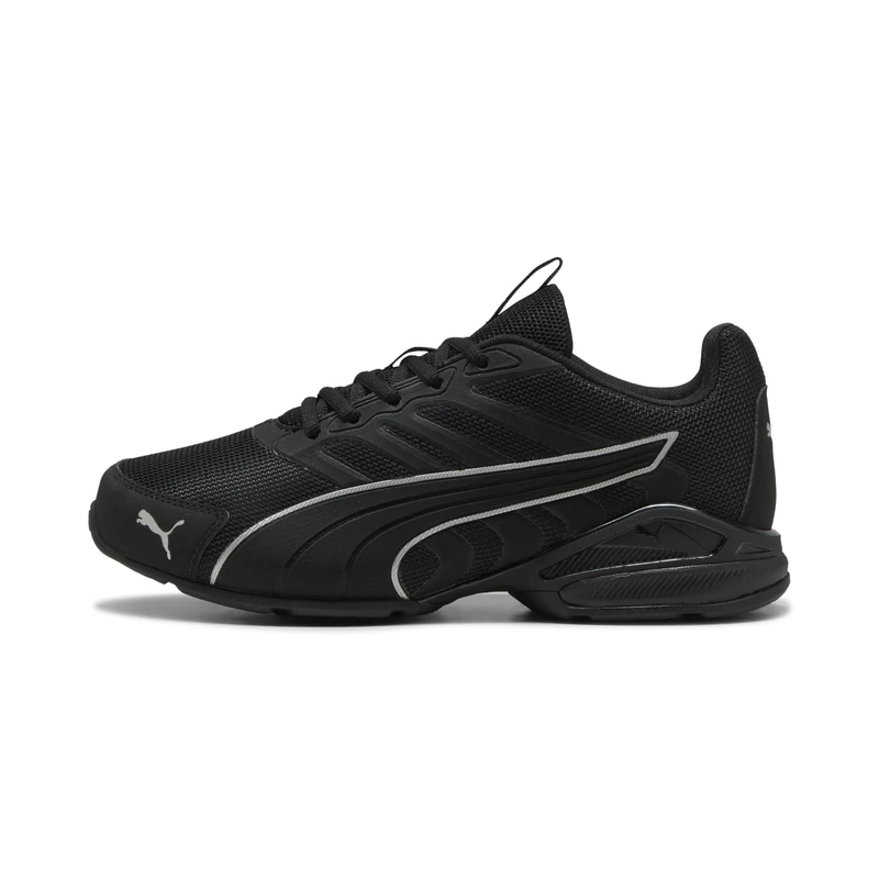 PUMA Unisex Electro Road Running Shoe, Black Silver, 12 UK