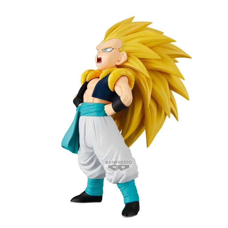 BANPRESTO Gotenks Super Saiyan 3 Dragon Ball Z Solid Edge Works Action Figure, 16 cm, BP29636P, Multicoloured, Collectable Figure, Ideal for Anime Fans