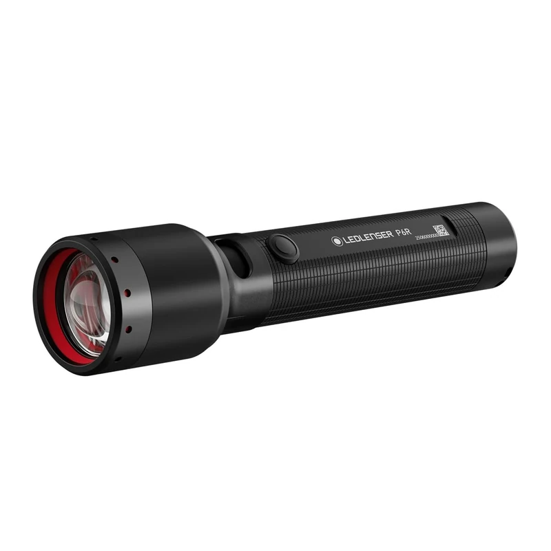 Ledlenser P6R LED Rechargeable Torch, Super Bright 1200lm, USB-C, 320m Adjustable Focus, Powerful 60 Hour Battery, IP68 Waterproof Tactical Flashlight with 4 Modes for Camping, Hiking, Emergency