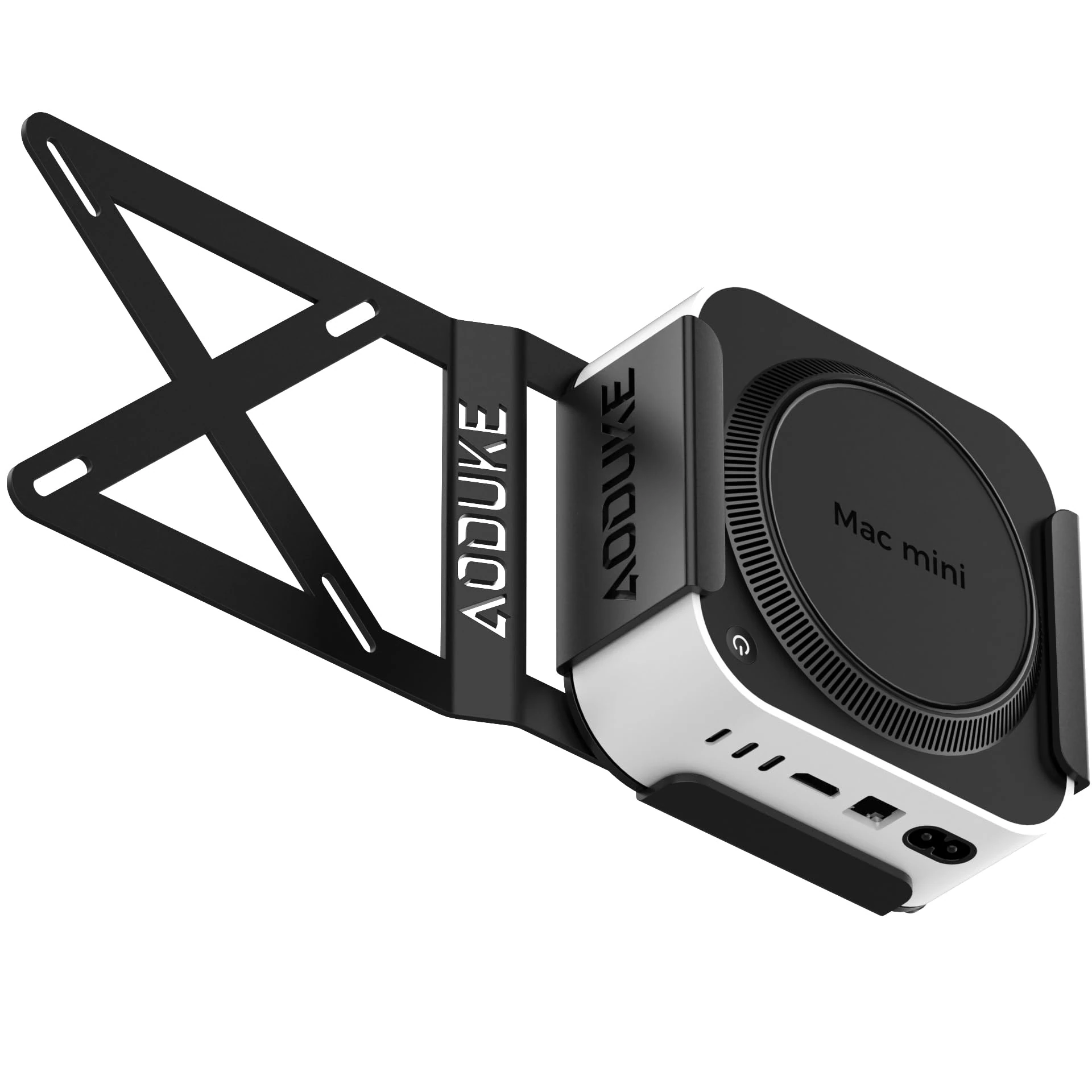 AODUKE Aluminum Alloy Mac Mini M4 VESA bracket, Mac Mini 2024 Dock Stand, Mac Mini M4 Pro VESA Monitor Arm Extension Plate, Compatible with 75X75/100X100MM Hole distance-B-MAX