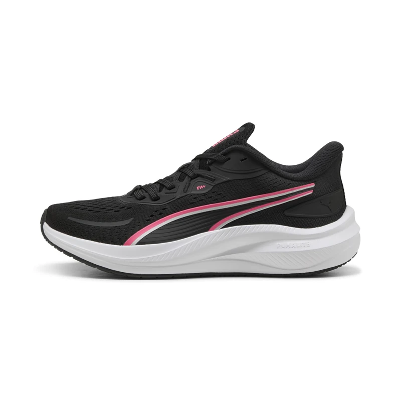 PUMA Unisex Skyrocket LITE 2 Road Running Shoe, Black-Pure Pink, 5 UK