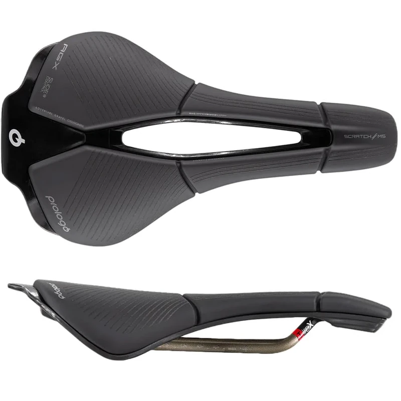 Prologo Scratch M5 PAS AGX Slide Control Saddle, Tirox Alloy Rail, 250x140mm, Black