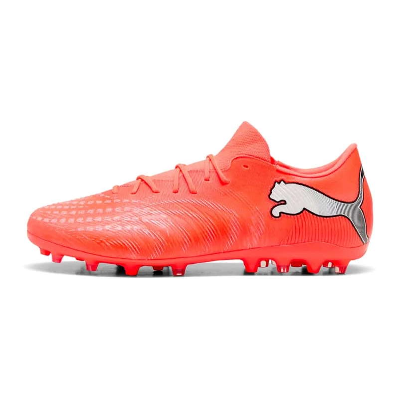 PUMA Unisex Future 9 Match Fusion Multi-Ground Football Boots, Glowing Red-PUMA White-PUMA Black-PUMA Silver, 9.5 UK