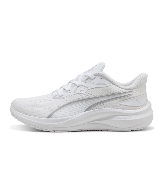 PUMA Unisex Skyrocket LITE 2 Road Running Shoe, White-Vibrant Silver Silver, 9 UK
