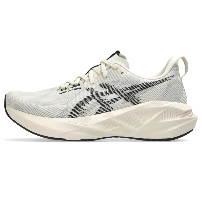 Asics Men's NOVABLAST 5 Running Shoes, Oatmeal/Black, 9 UK