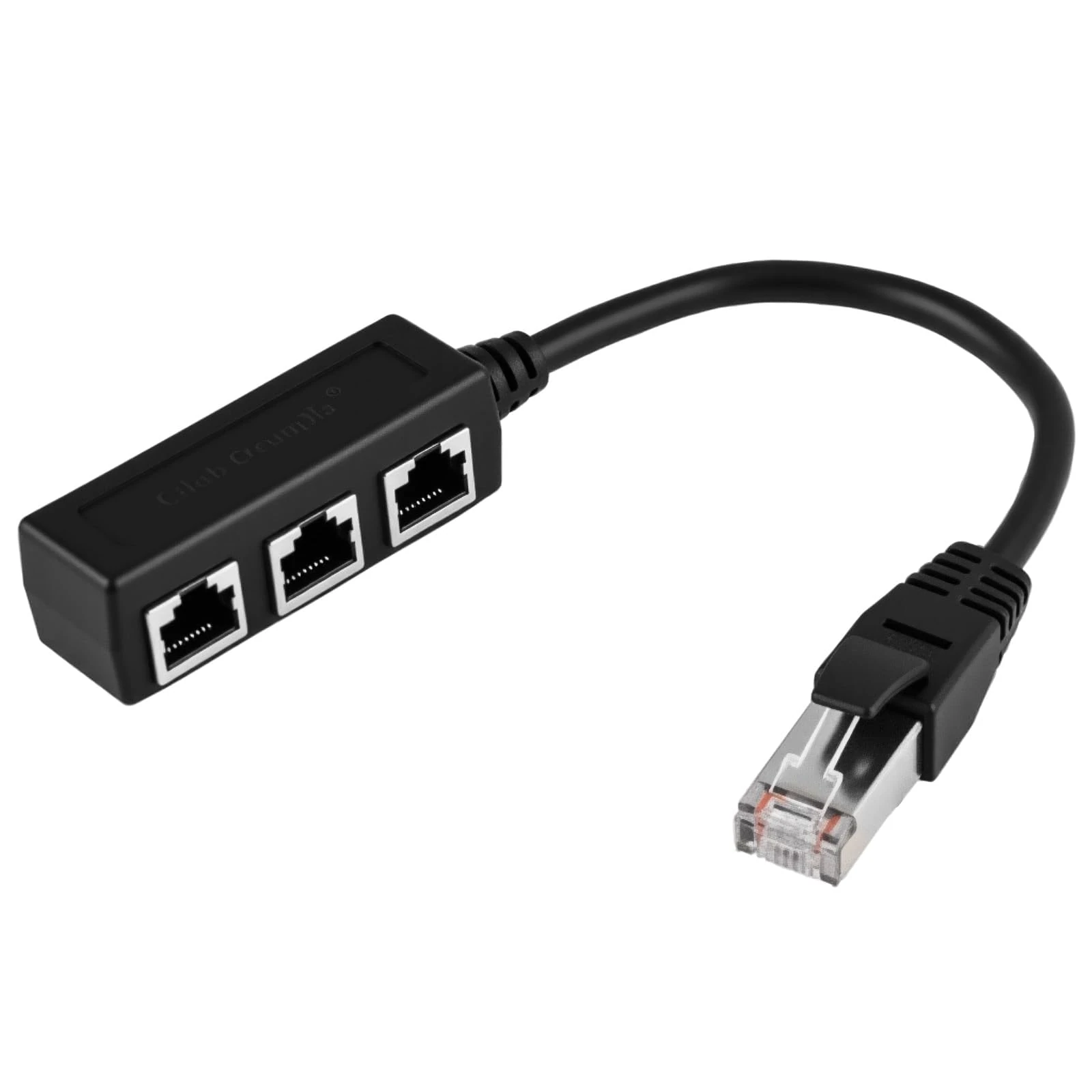 RJ45 Cable Adapter Ethernet Splitter 1 Male to 3 Female, 1 to 3 LAN Network Splitter for Super Cat5 Cat5e Cat6 Cat7 Cable, Compatible with ADSL, Hub, Switch