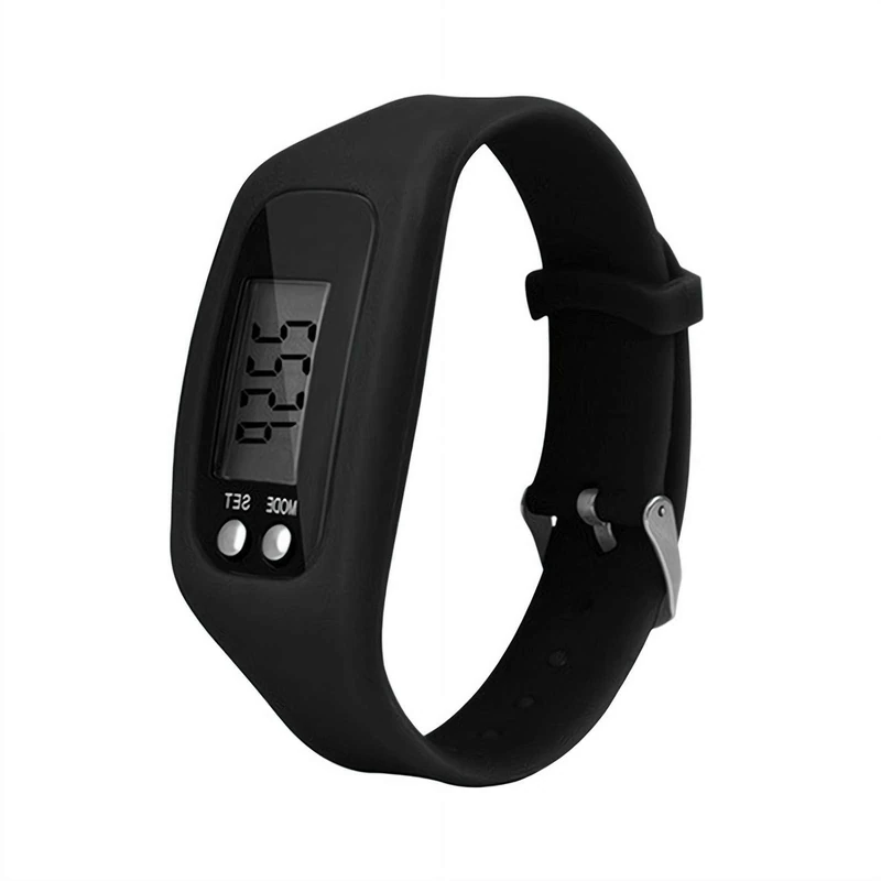 Pedometer Watch Fitness Watch No Bluetooth/App/Phone Required, Fitness with Step Counter Calories Counter, Large LCD Screen, Lightweight Silicone Wristband for Walking Running