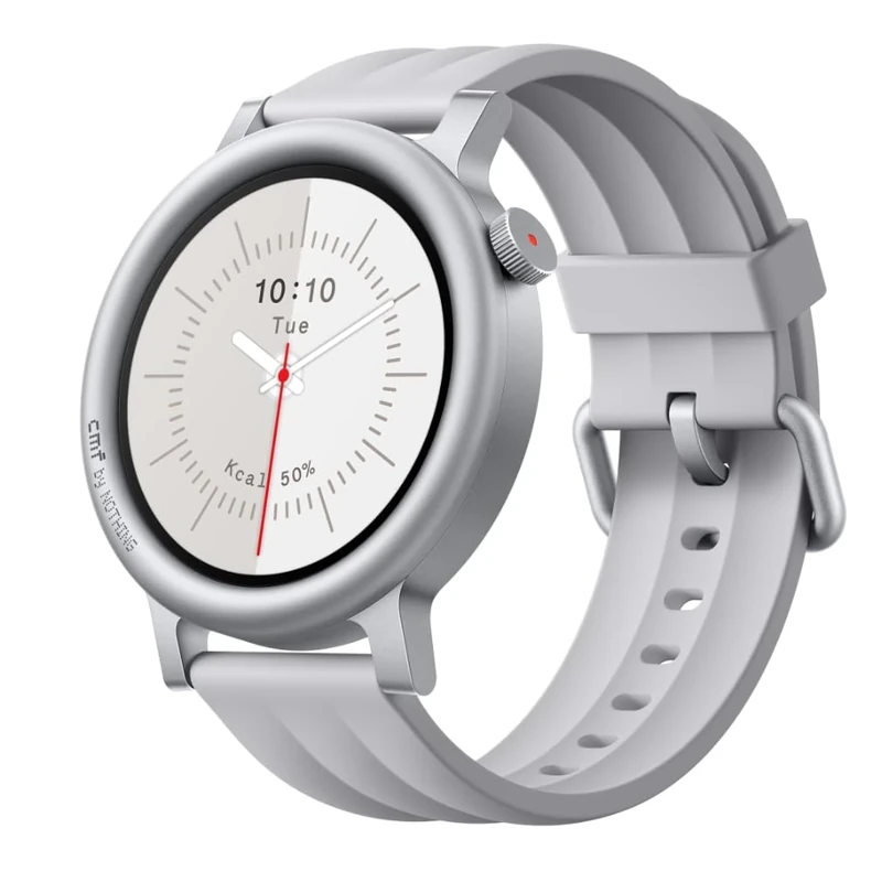CMF by Nothing Watch 3 Pro Smartwatch with 1.43’ AMOLED Display, 13 days Battery Life, Dual-band GPS, Bluetooth Calls with AI Noise Reduction, Advanced Heart Rate and Sleep Monitoring- Light Grey