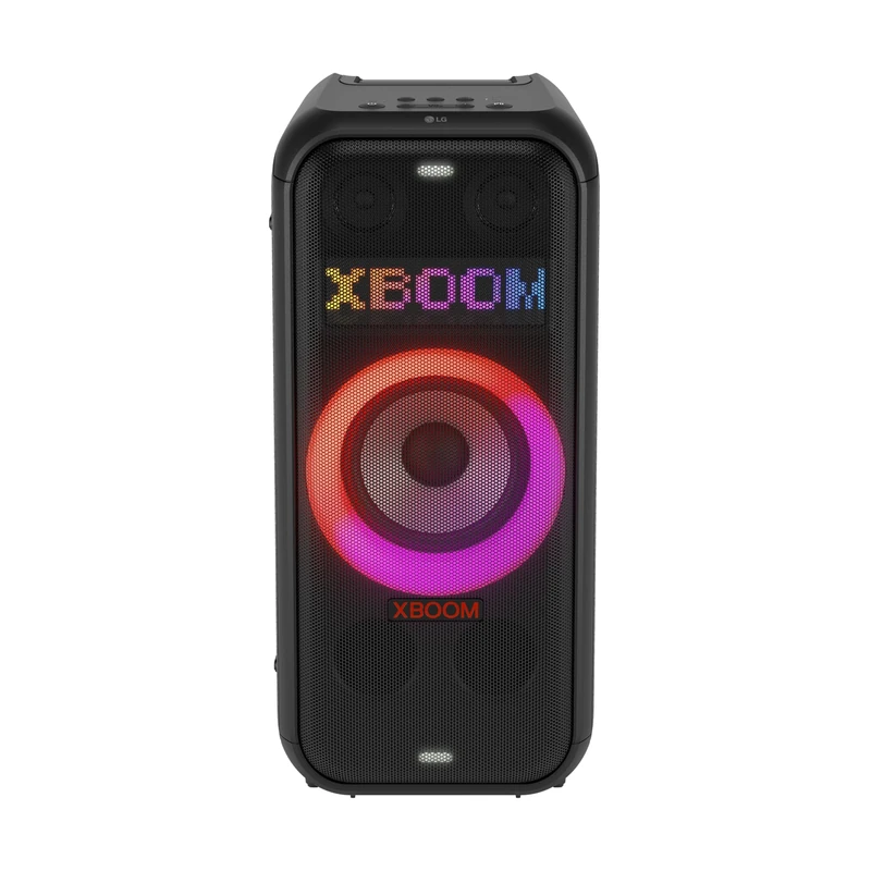 LG XBOOM DXL7T Bluetooth Speaker 250W, Portable Party Sound, Multi Colour Ring Lighting, Splashproof (IPX4), Up to 12 Hours of Playtime