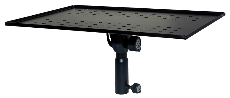 QUIK LOK | TOP003 Multi-Function Rack on Keyboard Tripod Universal Adjustable Load Capacity 15kg Ideal for Laptop and Mixer Painted Steel