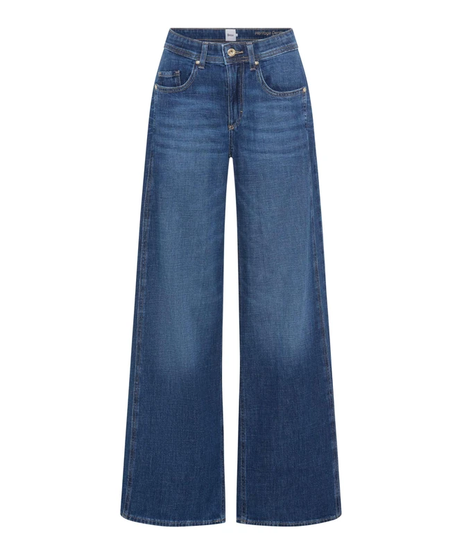Brax Women's Style.Morgan Heritage Denim Wide Leg Trousers, 25 Used Regular Blue, 26W x 30L