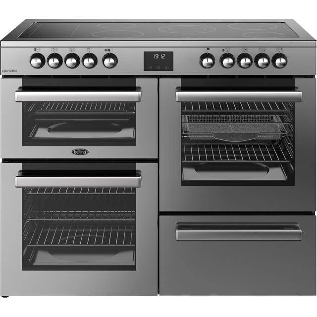 Belling Cookcentre 110E 110cm Electric Range Cooker with Ceramic Hob - Stainless Steel - A/A Rated