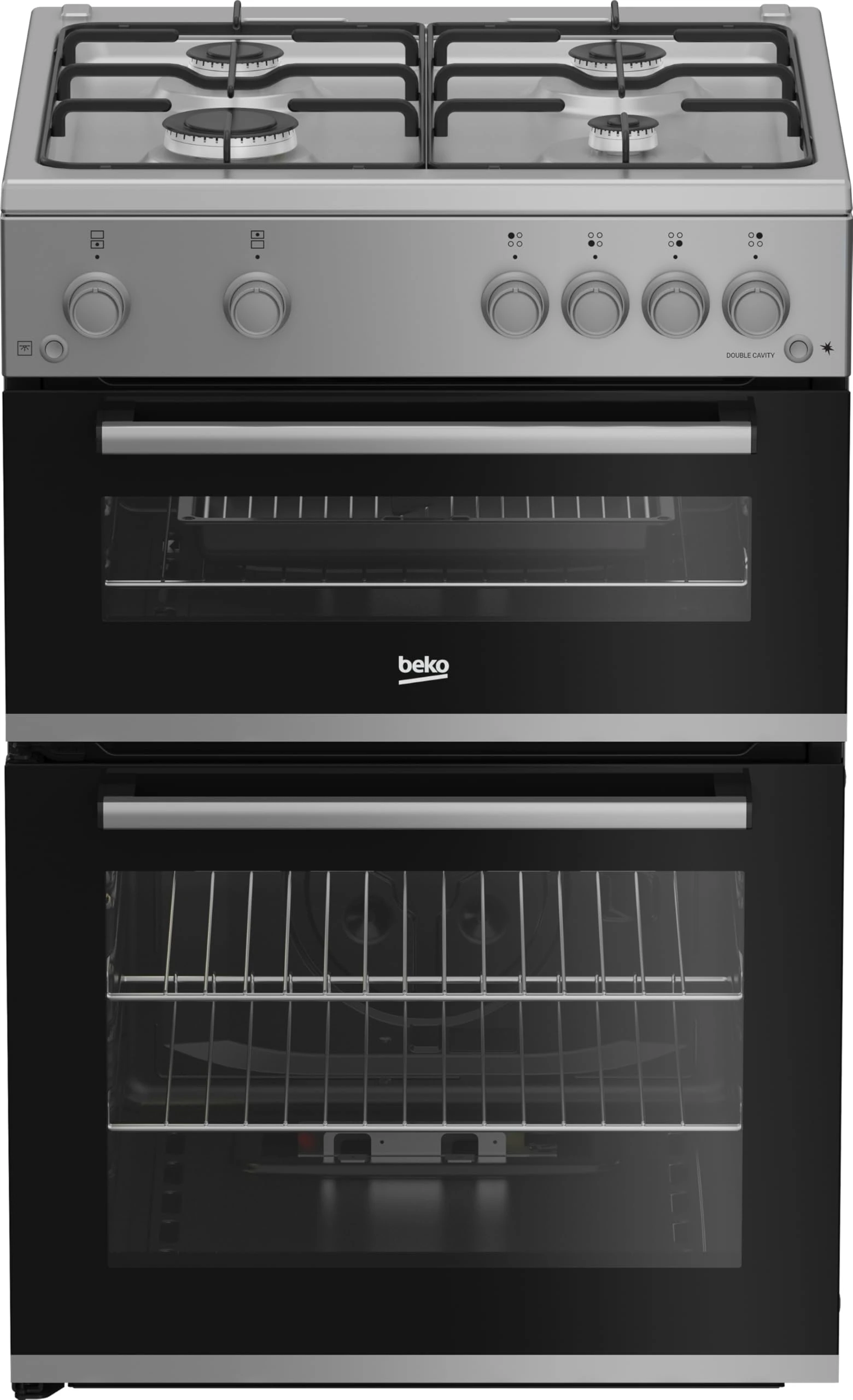 Beko 60cm Gas Cooker - Silver - A+ Rated