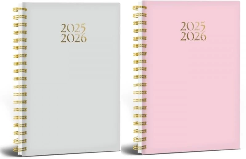 BG 2291 Academic Term-Time Diary A5 Wiro WTV 2025-2026, Assorted Lush Colours X1