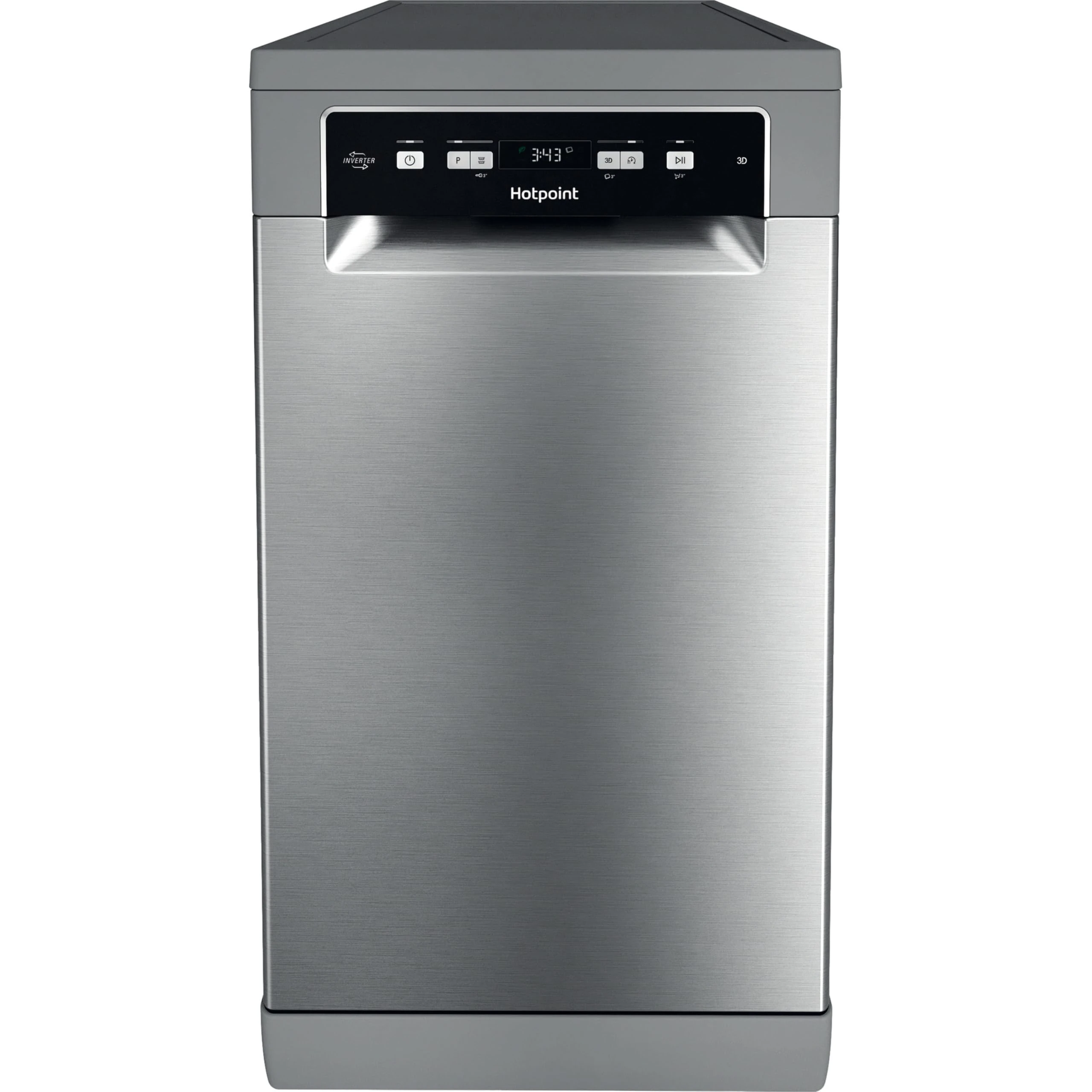 Hotpoint Slimline Dishwasher - Silver - C Rated